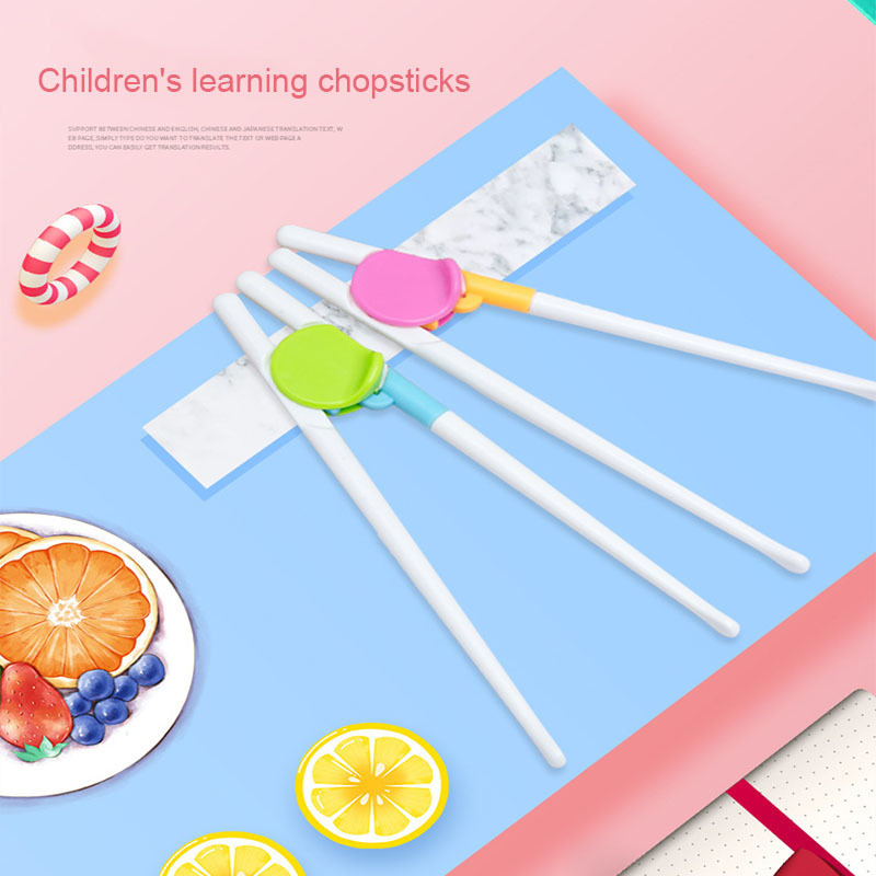 Cups Dishes Utensils Kids Training Chopsticks Fun Learning Correct Use Children 1 Pair Baby Feeding Accessories 220906