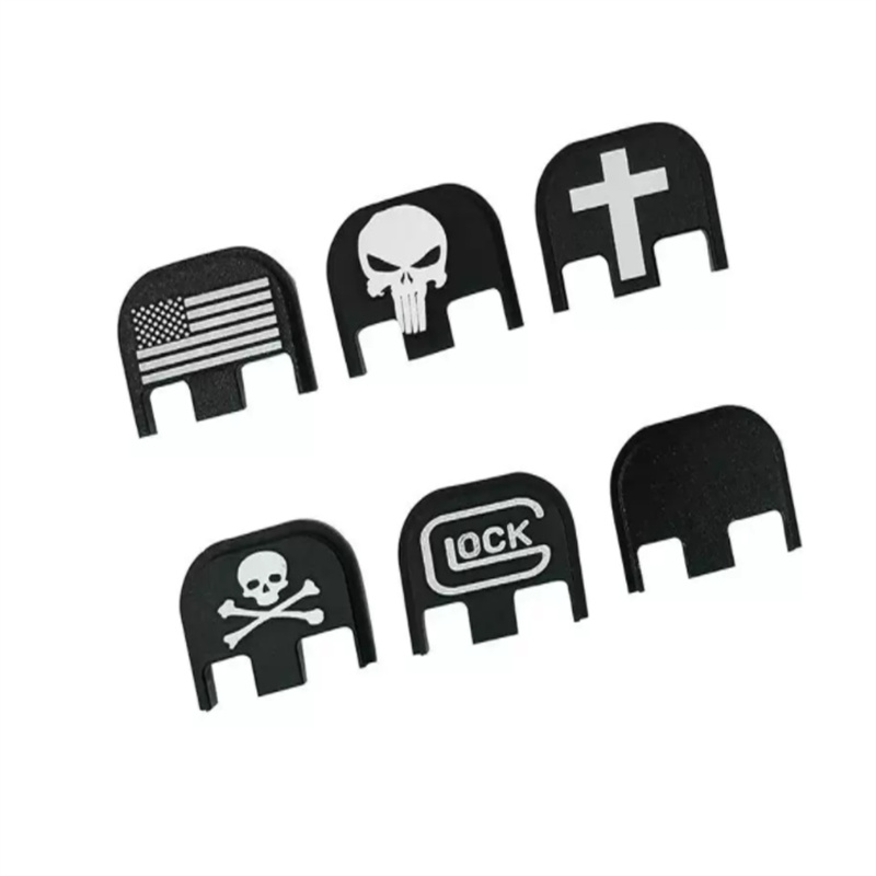 CNC Aluminium Slide Rear Cover Plate back cover suitable for Glock Gen 1-4., Black 
CNC Aluminium Slide Rear Cover Plate back cover suitable for Glock Gen 1-4., Black