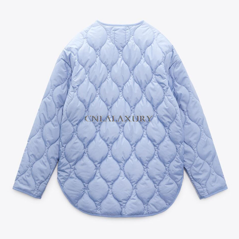 Women's Down Parkas CNlalaxury Spring Autumn Women Jackets Thin Parkas Oversize Vintage Long Sleeve Coat femme Chic Outwear 220906