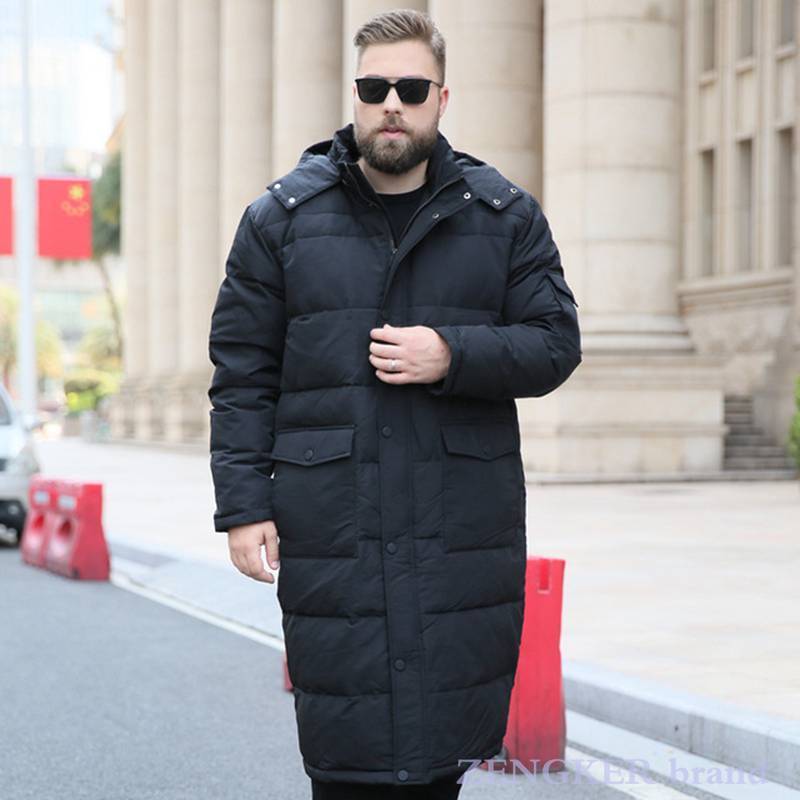 Men's Down Parkas style men's big size coat winter down jacket long knee warm down jacket men 10XL 9XL puffer jacket for men 220906