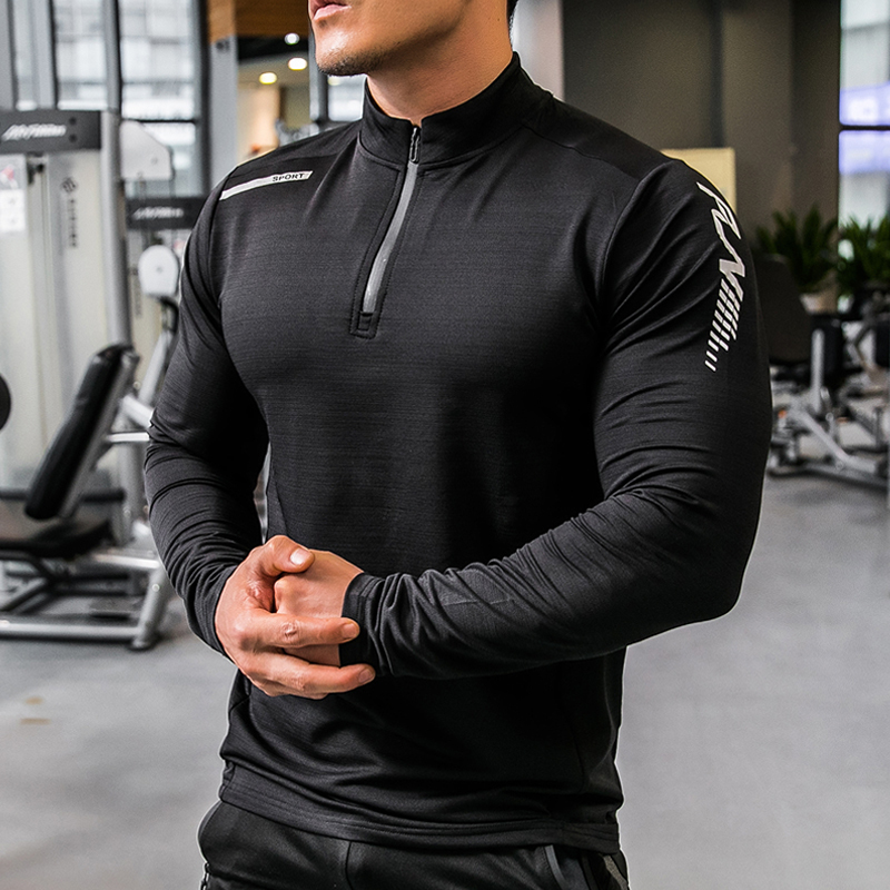 Men's T-Shirts Mens Gym Compression Shirt Male Rashgard Fitness Long Sleeves Running Clothes Homme T Shirt Football Jersey Sportswear Dry Fit 220