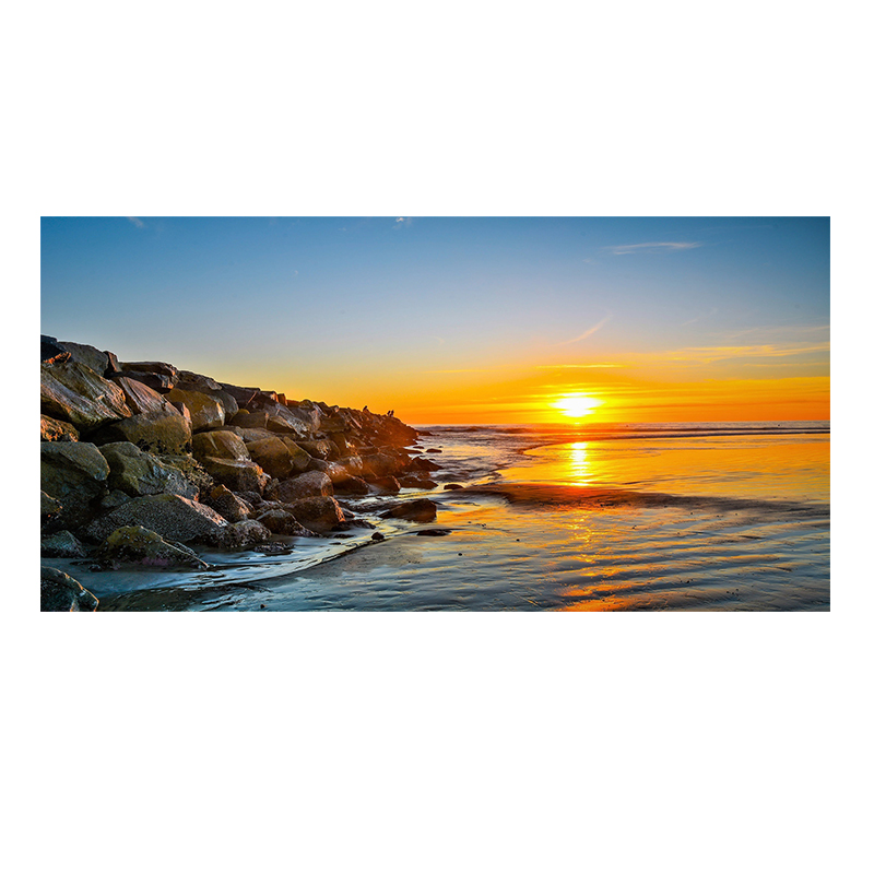 Abstract Sunset Seascape Canvas Painting Wall Art Picture Modern Nordic Landscape Posters And Prints For Living Room Home Decor