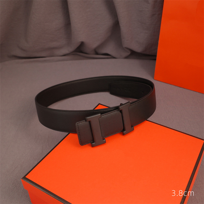 120cm Designer Men Belt Fashion Women Waist Belts Matte Black Buckle Business Dress Accessories Letter Belt