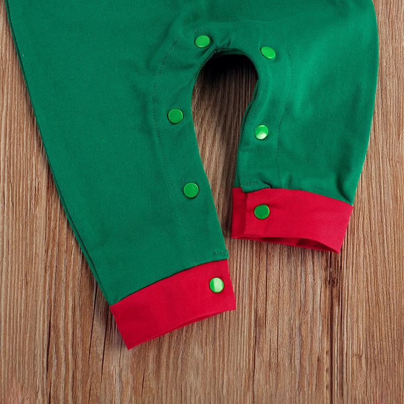 Rompers Toddler Baby's Clothes Girl Boy Elf Year Christmas Costume Jumpsuit Hat 2 Pieces Xmas Dress Outfit Infant Kids Rompers 220905