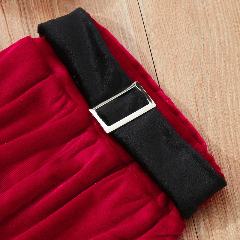 Clothing Sets Toddler Girls Xmas Costume For Year Kids Girls Xmas Clothes Set Tops Belt Pants Hat Baby Girls Christmas Outfit 220905