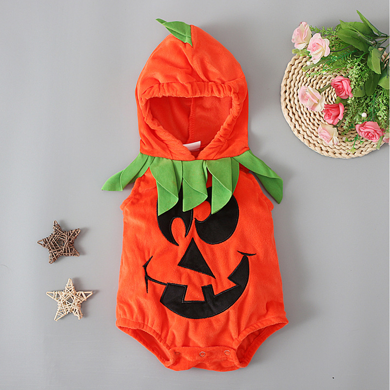 Cute Cosplay Halloween Toddler Baby romper Pumpkin Print Sleeveless bodysuit Jumpsuits Costumes, Options
Cute Cosplay Halloween Toddler Baby romper Pumpkin Print Sleeveless bodysuit Jumpsuits Costumes, Options