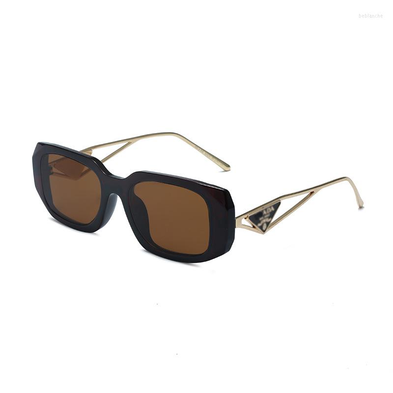 Sunglasses Women Designer Luxury Letter P Matal Hollow Out Cat Eyes Full Frame Uv400 Fashion Beach Holiday