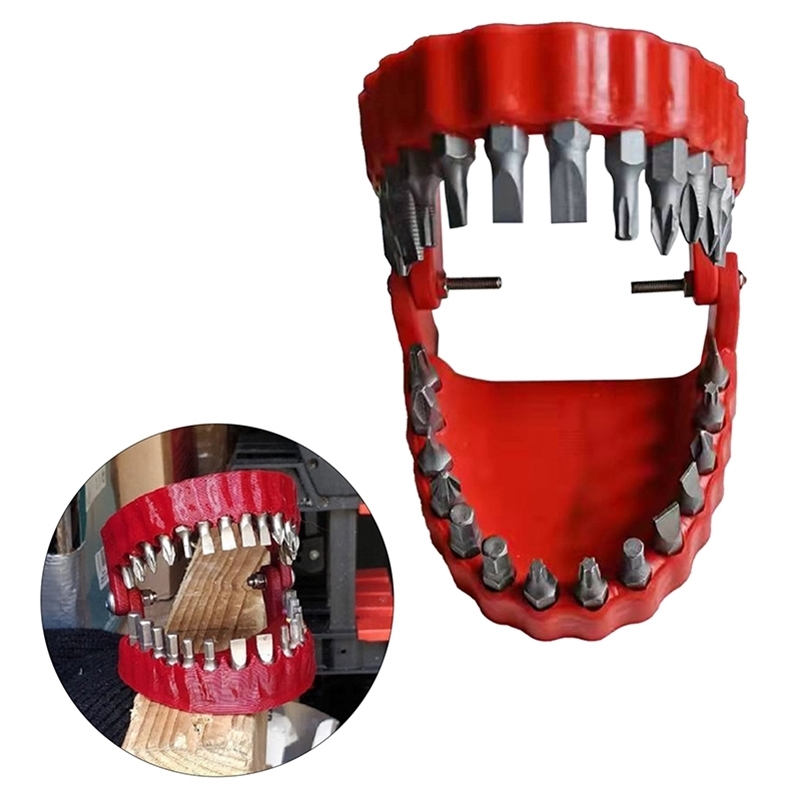 Decorative Objects Figurines Funny Denture Drill Bit Holder Teeth Model Design Screwdriver With 28 s Fits 1/4 Inch Hex and Drive Adapter Tools 220906
Decorative Objects Figurines Funny Denture Drill Bit Holder Teeth Model Design Screwdriver With 28 s Fits 1/4 Inch Hex and Drive Adapter Tools 220906