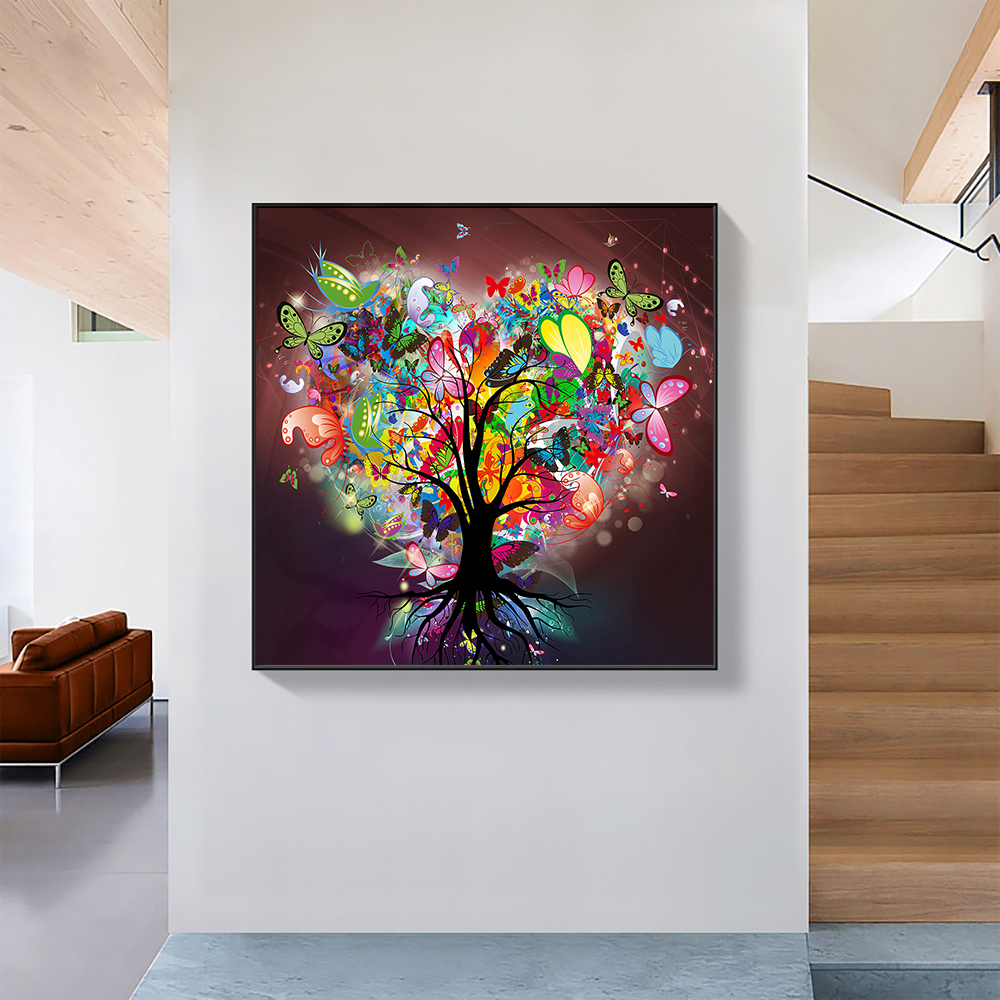 Abstract Life Tree With Colorful Butterflies Canvas Painting Nordic Cartoon Wall Posters And Prints For Living Room Home Decor
Abstract Life Tree With Colorful Butterflies Canvas Painting Nordic Cartoon Wall Posters And Prints For Living Room Home Decor