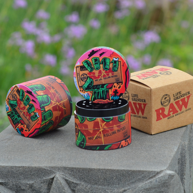 Raw Zinc Alloy Grinder 50mm Tobacco Grinders smoke accessroy herb 4 Layers Herbs Crusher Colorful Grinders with Box
Raw Zinc Alloy Grinder 50mm Tobacco Grinders smoke accessroy herb 4 Layers Herbs Crusher Colorful Grinders with Box