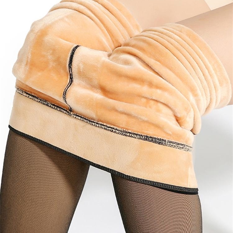 Womens Leggings Sexy Mesh Women Winter Warm Velvet Fashion Thick Leggins Mujer ColdResistant High Waist Legging Femme 220906