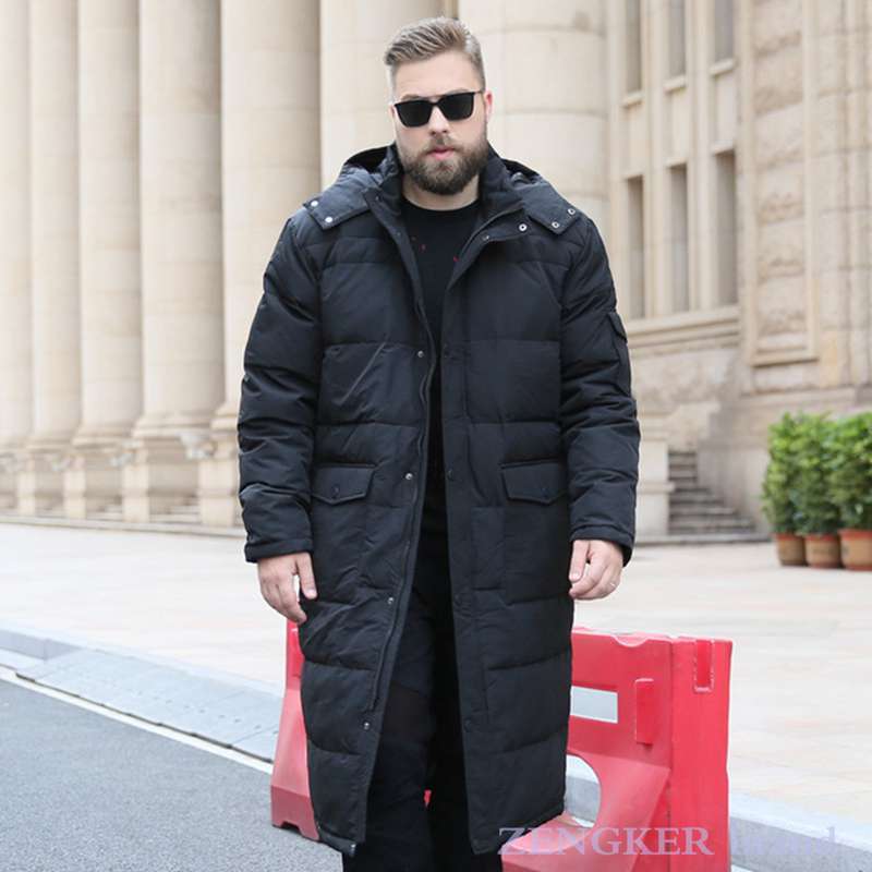 Men's Down Parkas style men's big size coat winter down jacket long knee warm down jacket men 10XL 9XL puffer jacket for men 220906