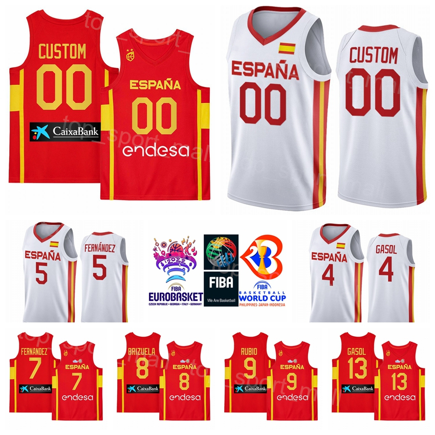 2022 EuroBasket Basketball Spain Jersey National Team Espana 14 Willy Hernangomez Jersey 7 Jaime Fernandez 2 Lorenzo Brown 16 Usman Garuba 5 Rudy 4 Pau Gasol 16 Shirt, Red
2022 EuroBasket Basketball Spain Jersey National Team Espana 14 Willy Hernangomez Jersey 7 Jaime Fernandez 2 Lorenzo Brown 16 Usman Garuba 5 Rudy 4 Pau Gasol 16 Shirt, Red