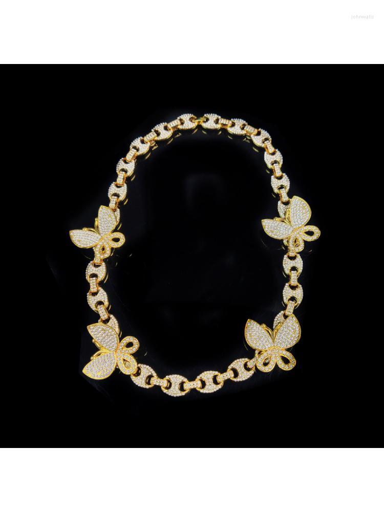 Pendant Necklaces 2022 Heavy 12mm Pig Nose Women Men Cuban Chain Necklace Iced Out Gold Color Coffee Bean Bufferfly Charm 18"
Pendant Necklaces 2022 Heavy 12mm Pig Nose Women Men Cuban Chain Necklace Iced Out Gold Color Coffee Bean Bufferfly Charm 18"