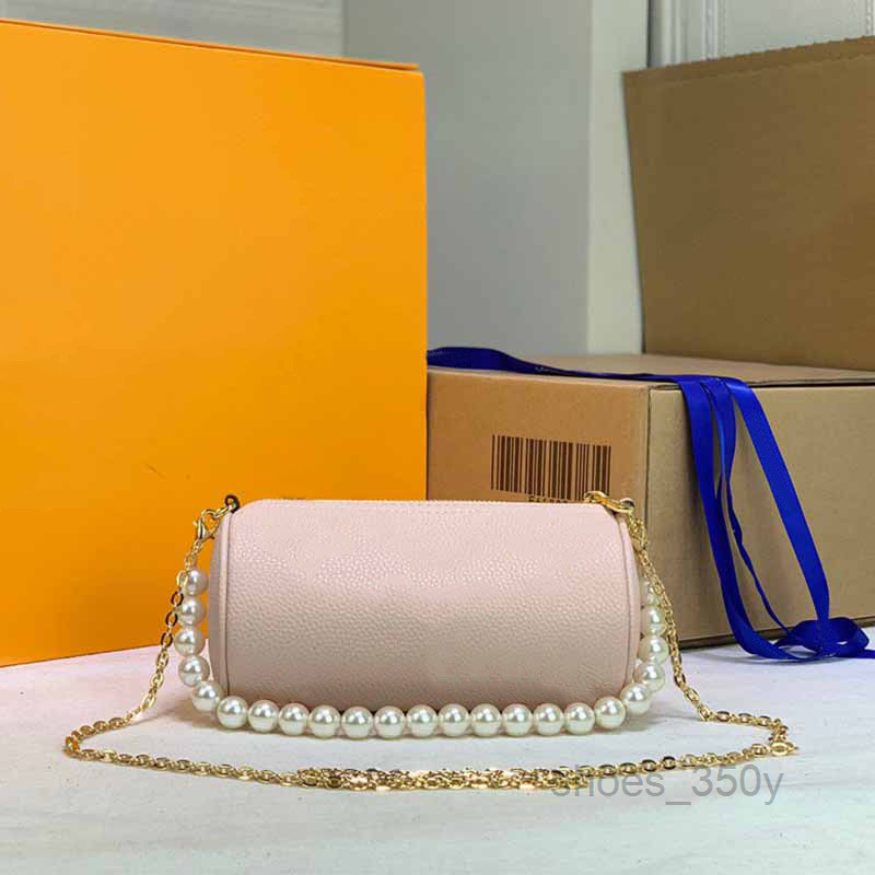 Evening Bags Quality Pearl Chain Crossbody Bag Mini Messenger Bags Letter Printing Cylinder Package Barrel-Shaped Zipper Shoulder HandbagMul
Evening Bags Quality Pearl Chain Crossbody Bag Mini Messenger Bags Letter Printing Cylinder Package Barrel-Shaped Zipper Shoulder HandbagMul