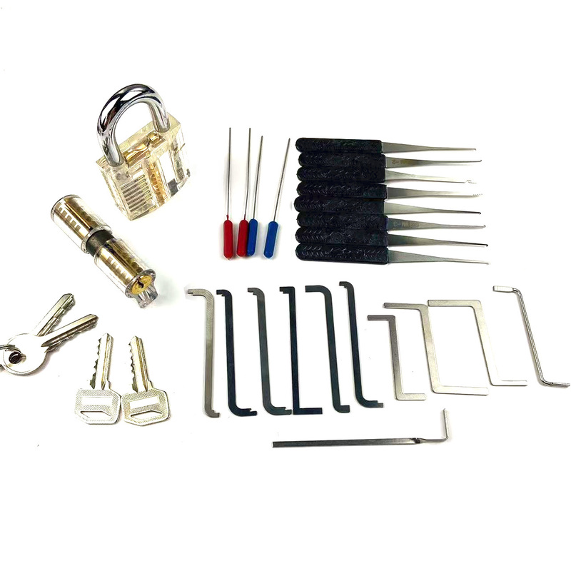 Door Locks Arrivals Fun Picking Game Set Transparent Practice Tension Wrench Remove Tools 220906