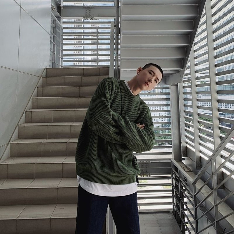 Men's Sweaters Sweaters Men Crewneck Pure Color Knitted Sweaters Autumn Winter Casual Pullover Streetwear Basic Color Sweater Jumper Male 220906