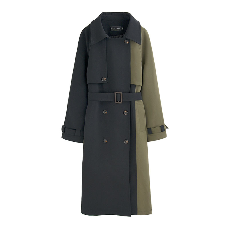 Women's Trench Coats European American Top Quality Autumn spring Trench Coat women Long Coat Simple Chic Classic Female Windbreaker FY112 220906