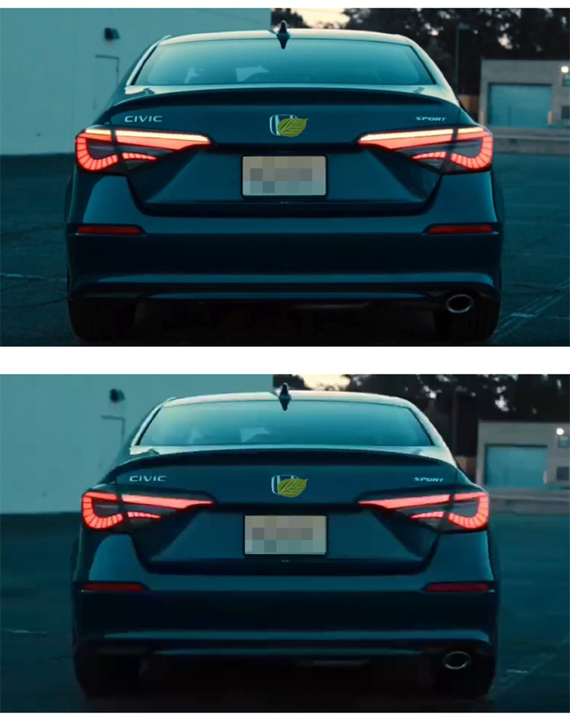 Automotive Accessories Tail Lamp for Honda Civic LED Taillight 2021-2022 Civic X G11 Rear Fog Brake Turn Signal