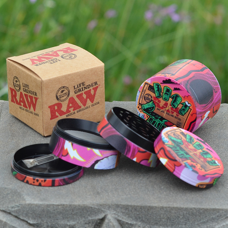 Raw zinc alloy Grinders 50mm Tobacco Grinder Smoking Accessroies herb 4 Layers Herbs Crusher Colorful Metal Grinder Factory price
Raw zinc alloy Grinders 50mm Tobacco Grinder Smoking Accessroies herb 4 Layers Herbs Crusher Colorful Metal Grinder Factory price
