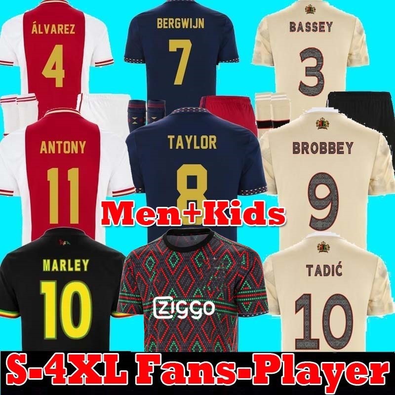 S-4XL 22 23 AJAXS Soccer Jerseys TADIC BERGWIJN BASSEY BROBBEY special football shirt men kids socks Fans Player Version, Home+ucl
S-4XL 22 23 AJAXS Soccer Jerseys TADIC BERGWIJN BASSEY BROBBEY special football shirt men kids socks Fans Player Version, Home+ucl