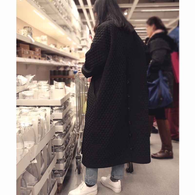 Women's Trench Coats LANMREM European Highest Quality Jacket Winter Women Oversized Loose Black Windbreaker Long Trench Coat In Stock WTH12 22090