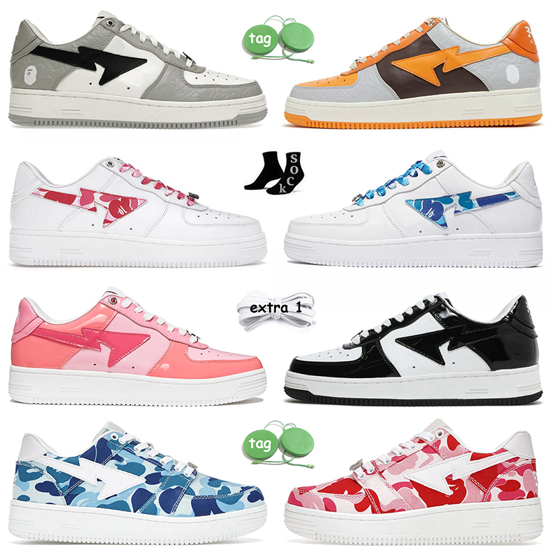 Platform Sneakers Bapestas Running Shoes Baped SK8 Sta Trainers Grey Black Patent Leather Color Camo Combo Pink Orange Green Beige White Blue Green Size 36-45, C53 abc camo green 36-45
Platform Sneakers Bapestas Running Shoes Baped SK8 Sta Trainers Grey Black Patent Leather Color Camo Combo Pink Orange Green Beige White Blue Green Size 36-45, C53 abc camo green 36-45