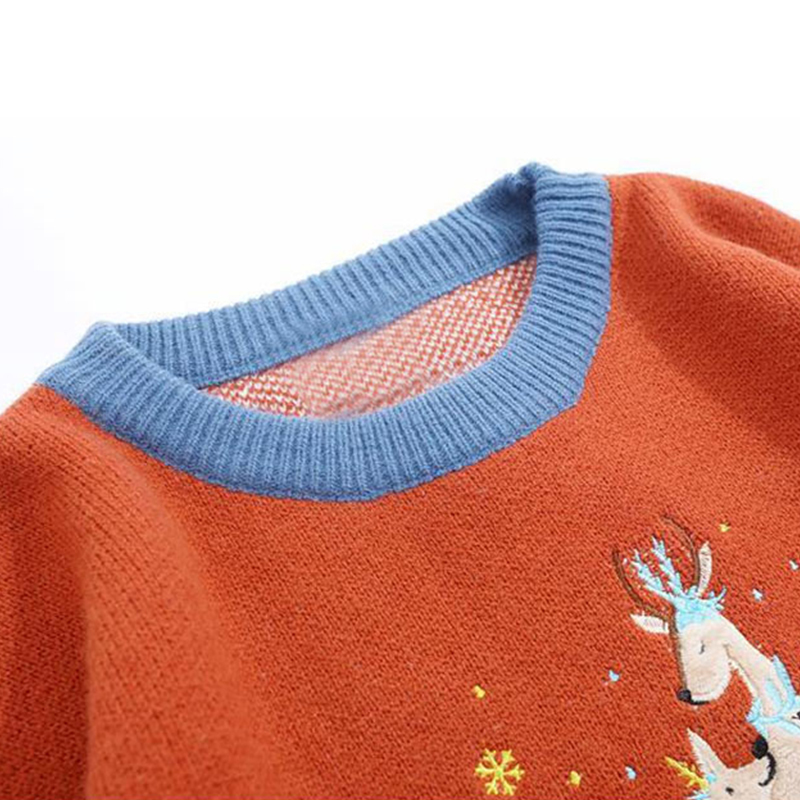 Men's Sweaters Oversized Cartoon Sweater Deer Embroidery Men Patchwork Knitwear Winter Japanese Fashion Woman Loose Casual Sweaters Pullovers 220