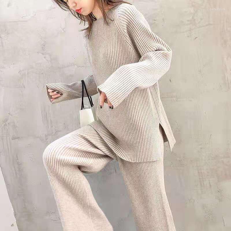 Women's Sweaters European Knitted Draped Wide-leg Pants Set Two-piece Winter Chunky Warm Women Sweater Tracksuit Long Straight, Black
Women's Sweaters European Knitted Draped Wide-leg Pants Set Two-piece Winter Chunky Warm Women Sweater Tracksuit Long Straight, Black