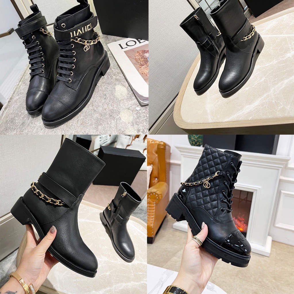2022 Designer Women's Boots Fall Winter Branded Leather Shoes Chains Zip Block Heel Flat Bootss Black White Professional Leather Boot with Box 35-41
2022 Designer Women's Boots Fall Winter Branded Leather Shoes Chains Zip Block Heel Flat Bootss Black White Professional Leather Boot with Box 35-41
