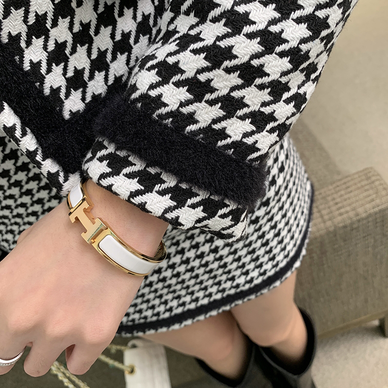 Two Piece Dress Vintage Houndstooth Woolen Suit Women Elegant Plaid Bowknot Crop Top Jacket MIni Boycon Skirt Set 2 Piece Outfit Tracksuit 220906