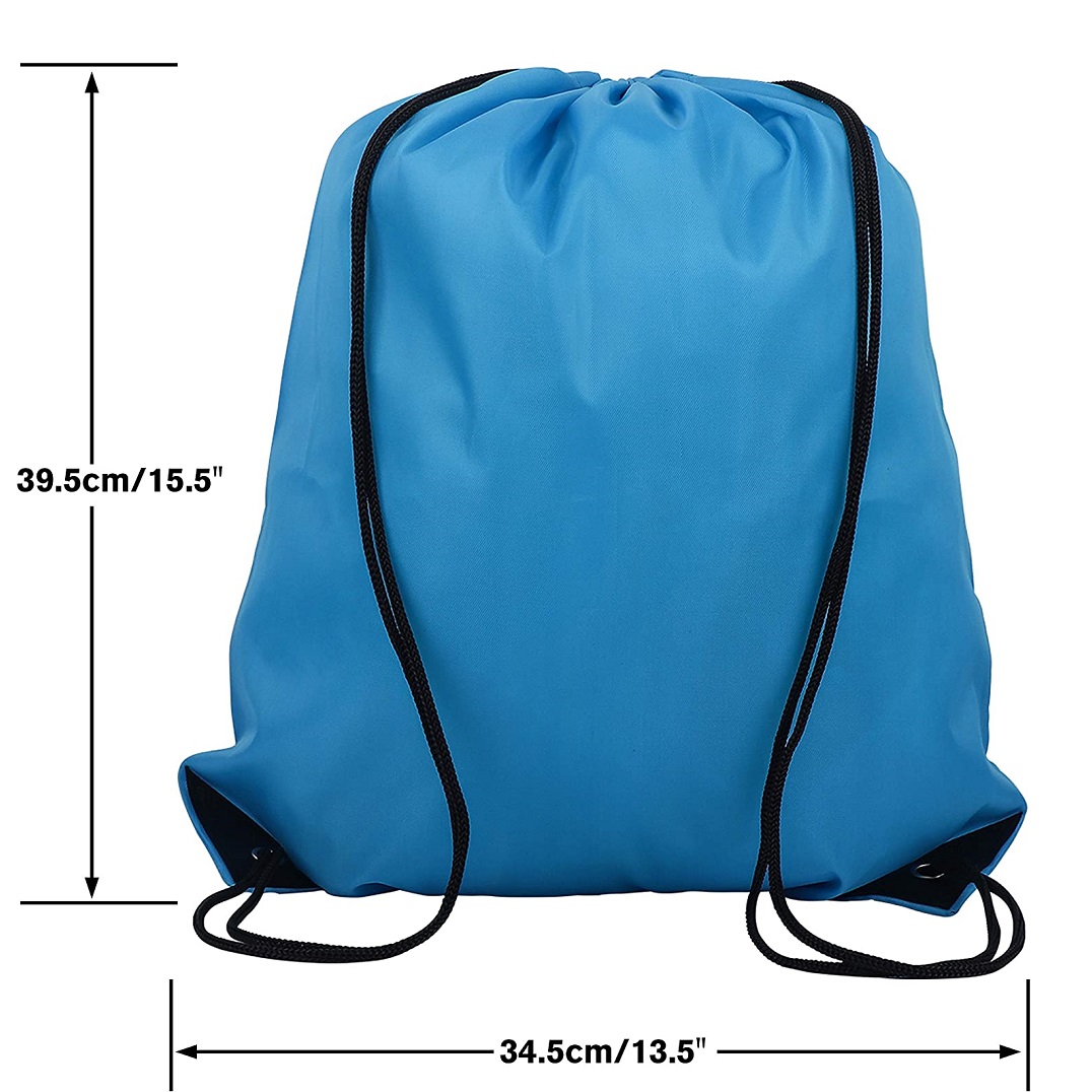 Blank Drawstring Backpack Cinch Bags Kids Nylon Draw String Bags Pack for DIY Sublimation Blanks