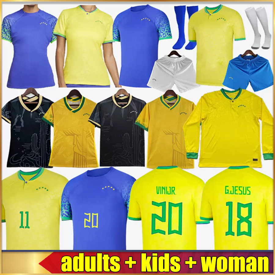 2022 2023 soccer jersey brazils home G.JESUS COUTINHO brasil Camiseta de futbol 2023 RICHARLISON woman football shirt 22 23 maillot kids kit world cup train suit set
2022 2023 soccer jersey brazils home G.JESUS COUTINHO brasil Camiseta de futbol 2023 RICHARLISON woman football shirt 22 23 maillot kids kit world cup train suit set