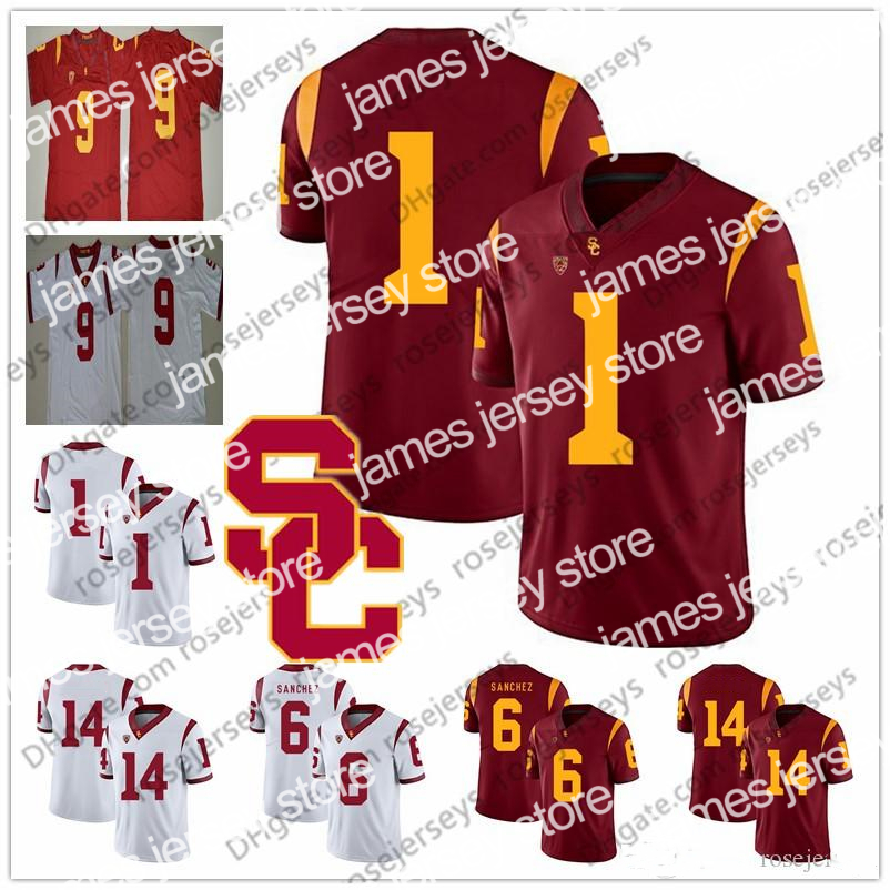 American College Football Wear USC Trojans #1 Velus Jones Jr. 6 Michael Pittman 7 Stephen Carr 8 Amon-Ra St. Brown 9 Greg Johnson Red White Football Jersey, White (name)
American College Football Wear USC Trojans #1 Velus Jones Jr. 6 Michael Pittman 7 Stephen Carr 8 Amon-Ra St. Brown 9 Greg Johnson Red White Football Jersey, White (name)