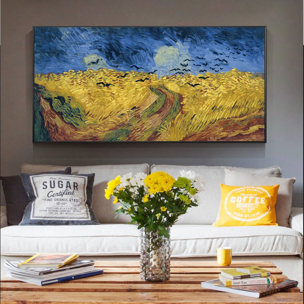 Canvas Painting Vincent Van Gogh Wheatfield With Crows Print Living Room Home Decor Modern Wall Art Oil Painting Poster Artwork
Canvas Painting Vincent Van Gogh Wheatfield With Crows Print Living Room Home Decor Modern Wall Art Oil Painting Poster Artwork