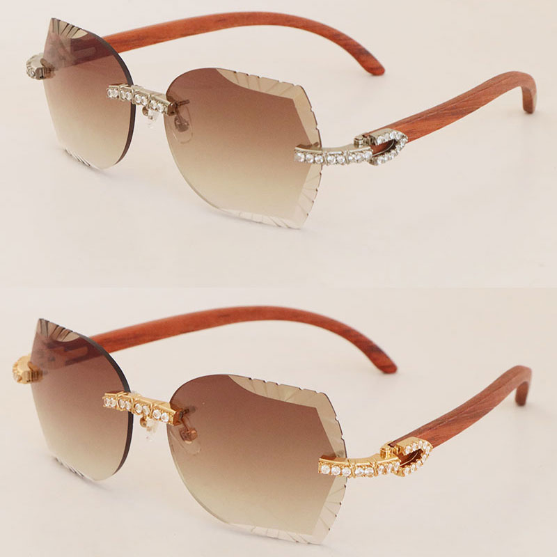 Luxury Big Diamond Set C Decoration Wooden Sunglasses for mens Designer Men Women Rimless Wood Sun glasses Cat Eye Vintage 8200761 Diamond Cut Lens 18K Gold Size 60
Luxury Big Diamond Set C Decoration Wooden Sunglasses for mens Designer Men Women Rimless Wood Sun glasses Cat Eye Vintage 8200761 Diamond Cut Lens 18K Gold Size 60