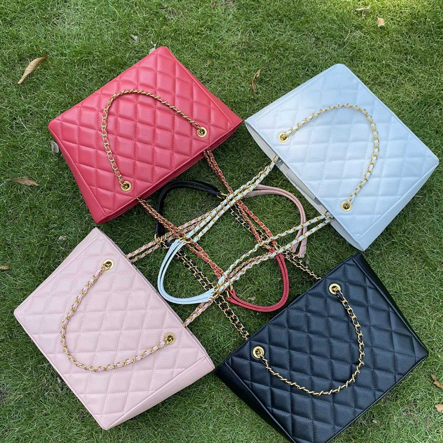 Classic style tote bag 5A Designer Bags Caviar Leather Hardware logo Shoulder Bags Ladies Chain Crossbody Handbag Large capacity shopping wallet
