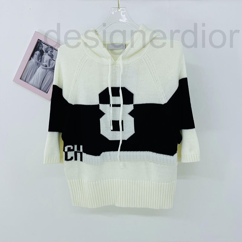 Women' Knits & Tees designer Summer new fashion simple letter loose hooded contrast color stitching Raglan 5 / 4 Sleeve Sweater thin top EUF7, 2# packing bag
Women' Knits & Tees designer Summer new fashion simple letter loose hooded contrast color stitching Raglan 5 / 4 Sleeve Sweater thin top EUF7, 2# packing bag