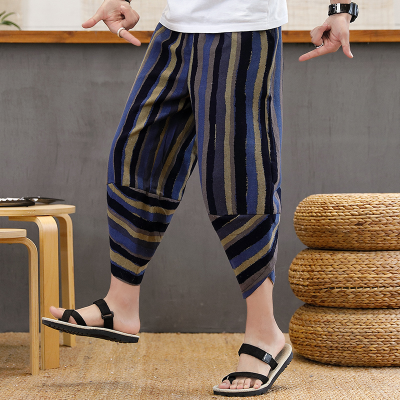 Men's Pants Men Wied Leg Streetwear Japanese-Style Man Jogging Casual Cross Jogger Trousers Harajuku Oversized 5XL 220907
