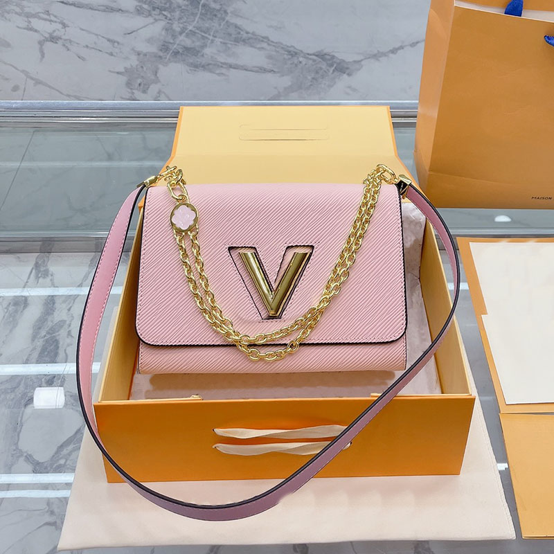 Chains Crossbody Bags Twist Shoulder Bag Handbag Purse Stripes Flap Women Wallet Genuine Leather Detachable Strap Fashion Letters Hardware Plain Square Wallets, Box
Chains Crossbody Bags Twist Shoulder Bag Handbag Purse Stripes Flap Women Wallet Genuine Leather Detachable Strap Fashion Letters Hardware Plain Square Wallets, Box