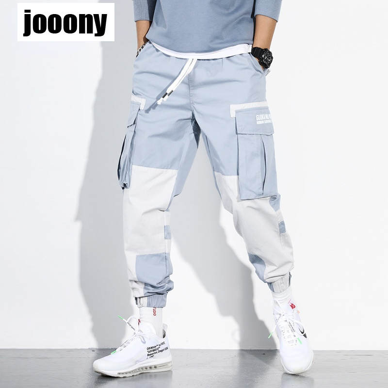 Men's Pants Korean Stylish Casual Hip Hop Streetwaer Male Sport Joggers Spring Fall Harem Baggy Cargo Pants Men Harajuku Fashion Mix Color 220907