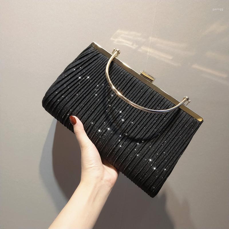Evening Bags 2022 Women Bag Elegant Glitter Pleated Ladies Clutch Party Wedding Shoulder Crossbody Banquet Handbag Bolsas Mujer, Black
Evening Bags 2022 Women Bag Elegant Glitter Pleated Ladies Clutch Party Wedding Shoulder Crossbody Banquet Handbag Bolsas Mujer, Black