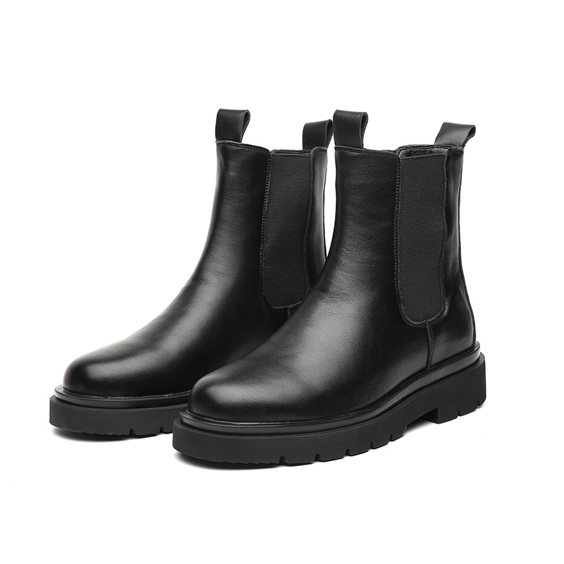 Autumn winter round toe Chelsea boots men waterproof platform casual inner heightened breathable viscose shoes black size 39-44, Fashion boots
Autumn winter round toe Chelsea boots men waterproof platform casual inner heightened breathable viscose shoes black size 39-44, Fashion boots