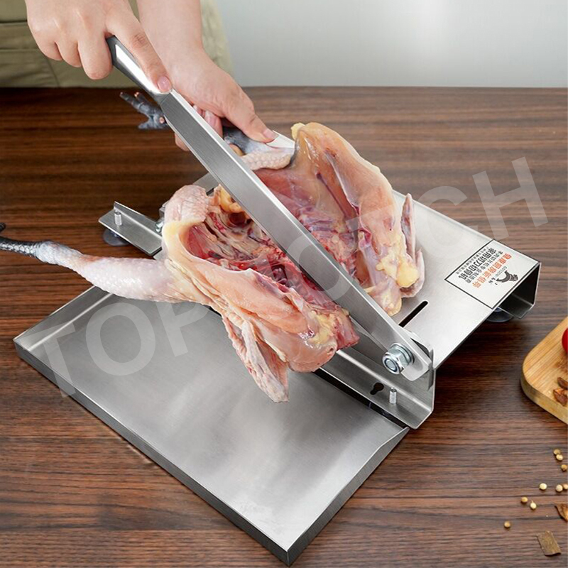 TOPNOTCH Meat Slicer Bone Cutting Machine Chicken Duck Fish Steak Lamb Chops Guillotine