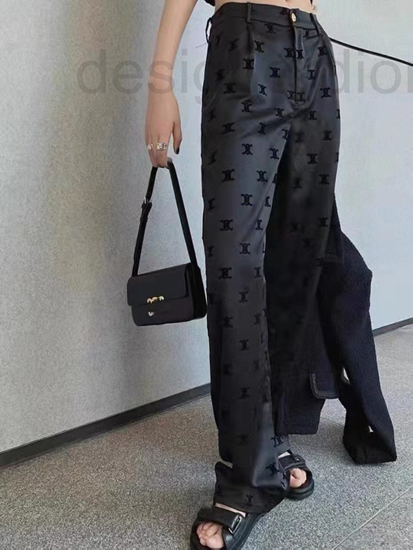 Women's Pants & Capris designer In spring 2022 the new CE flocking full print design a sense of high waist sgnd is casual straight leg pants, Black
Women's Pants & Capris designer In spring 2022 the new CE flocking full print design a sense of high waist sgnd is casual straight leg pants, Black