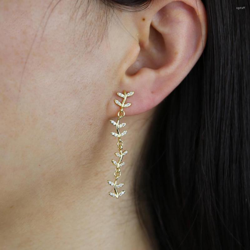 Dangle Earrings 2022 Fashion High Quality Gold Silver Color Wheat Leaves Cubic Zirconia CZ For Women Charm Wedding Gifts Jewelry
Dangle Earrings 2022 Fashion High Quality Gold Silver Color Wheat Leaves Cubic Zirconia CZ For Women Charm Wedding Gifts Jewelry