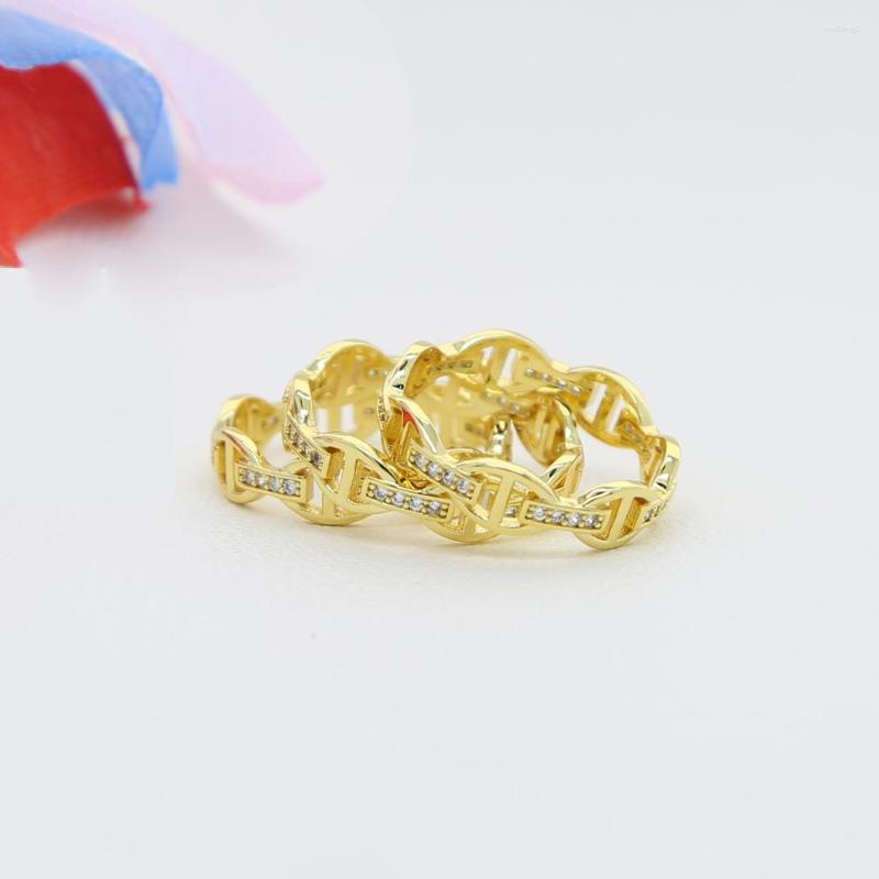 Cluster Rings 2022 Arrived Fashion Horse Snaffle Bit Design With Cz Paved Women Gold Color Engagement Eternity Band Finger Ring Jewelry
Cluster Rings 2022 Arrived Fashion Horse Snaffle Bit Design With Cz Paved Women Gold Color Engagement Eternity Band Finger Ring Jewelry