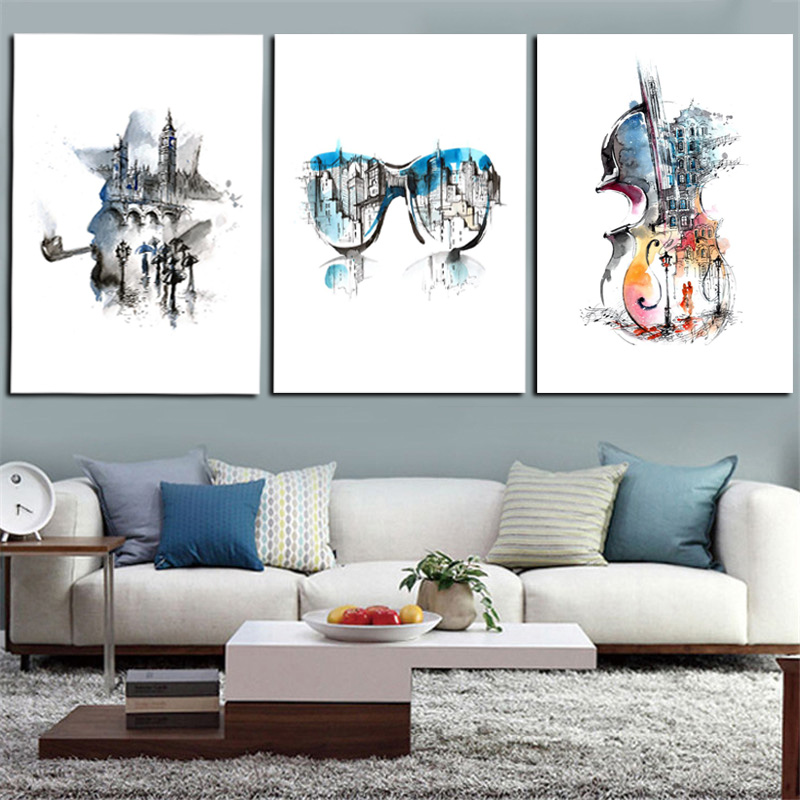 Triptych Print Abstract Watercolor Holmes Glasses Violin Canvas Painting Minimalist Poster Wall Picture For Living Room Decor
Triptych Print Abstract Watercolor Holmes Glasses Violin Canvas Painting Minimalist Poster Wall Picture For Living Room Decor