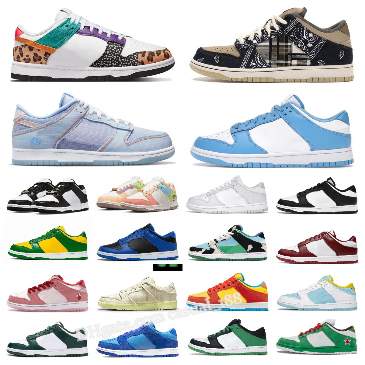 Designer Dunks SB running Shoes panda Mens Safari Mix UNC Chlorophyll Chunky Travis Tone Grey Fog Low Essential Mummy black white Orange Pearl Women sports Sneakers, Box
Designer Dunks SB running Shoes panda Mens Safari Mix UNC Chlorophyll Chunky Travis Tone Grey Fog Low Essential Mummy black white Orange Pearl Women sports Sneakers, Box