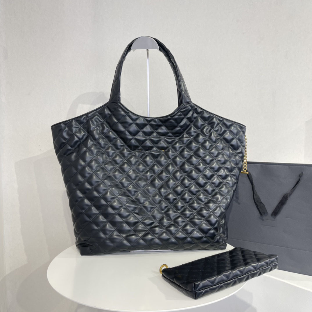 Evening Bags 2022 designer women's luxury large-capacity shopping bag to send small bag metal letter shoulder bag, Black
Evening Bags 2022 designer women's luxury large-capacity shopping bag to send small bag metal letter shoulder bag, Black